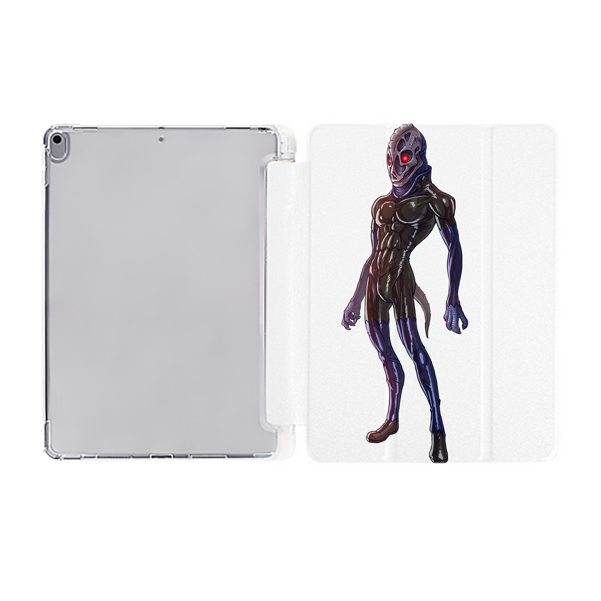 （画像用） ウルトラマン Ultraman IPad ケース ペン収納付き 三つ折りスタンド PUレザー×シリコン 対応機種9.5/10.5/10.9インチ